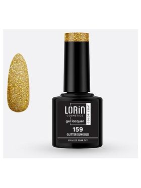 Lorin Gel Lacquer Ημιμόνιμο Βερνίκι με Glitter 8ml