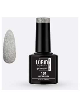 Lorin Gel Lacquer Ημιμόνιμο Βερνίκι με Glitter 8ml