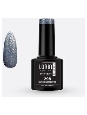 Lorin Gel Lacquer Ημιμόνιμο Βερνίκι με Glitter 8ml