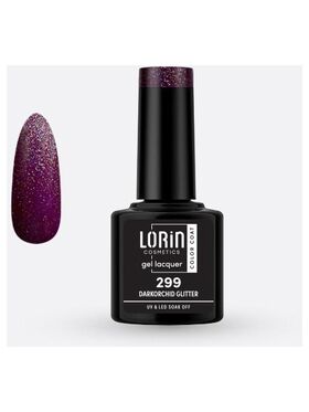 Lorin Gel Lacquer Ημιμόνιμο Βερνίκι με Glitter 8ml
