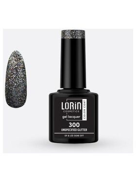 Lorin Gel Lacquer Ημιμόνιμο Βερνίκι με Glitter 8ml