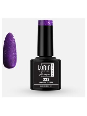 Lorin Gel Lacquer Ημιμόνιμο Βερνίκι με Glitter 8ml