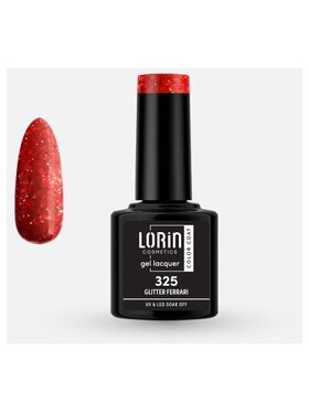 Lorin Gel Lacquer Ημιμόνιμο Βερνίκι με Glitter 8ml