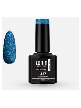 Lorin Gel Lacquer Ημιμόνιμο Βερνίκι με Glitter 8ml