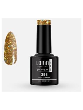 Lorin Gel Lacquer Ημιμόνιμο Βερνίκι με Glitter 8ml