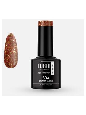 Lorin Gel Lacquer Ημιμόνιμο Βερνίκι με Glitter 8ml