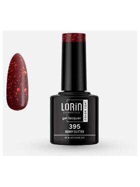 Lorin Gel Lacquer Ημιμόνιμο Βερνίκι με Glitter 8ml