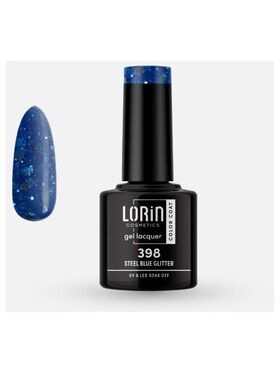 Lorin Gel Lacquer Ημιμόνιμο Βερνίκι με Glitter 8ml