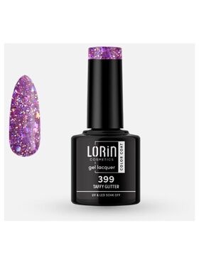 Lorin Gel Lacquer Ημιμόνιμο Βερνίκι με Glitter 8ml