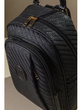 Allday Backpack με Πολλές Τσέπες με Casual Logo