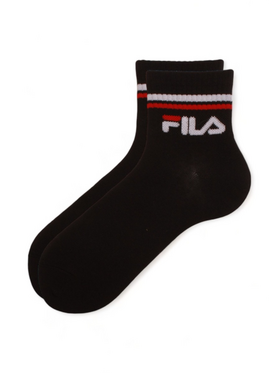Κάλτσες ημίκοντες Fila Urban Plain 3 τεμάχια Μαύρο