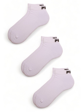Κάλτσες ημίκοντες Fila Multisport 3 τεμάχια Λευκό