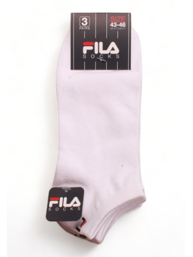 Σοσόνια Unisex Fila Invisible Plain 3 Pack Ασορτί Ανοιχτό