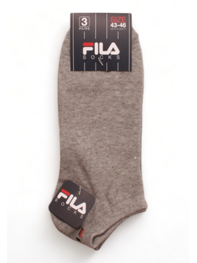 Σοσόνια Unisex Fila Invisible Plain 3 Pack Ασορτί Ανοιχτό