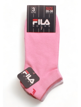 Σοσόνια Unisex Fila Invisible Plain 3 Pack Ασορτί Ανοιχτό