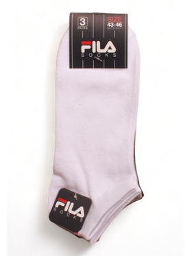 Σοσόνια Unisex Fila Invisible Plain 3 Pack Ασορτί Ανοιχτό