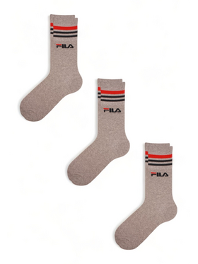 Κάλτσες Fila Unisex Unique Lifestyle 3 τεμάχια Γκρι