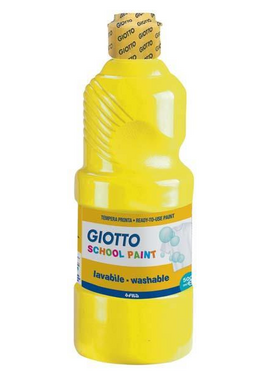 Τεμπερα Κιτρινο Primary 500ml Σχολικη Giotto