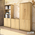 Βιβλιοθήκη Γραφείου Επαγγελματική Amazon Pakoworld Χρώμα Sonoma 80x40x200εκ