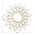 Καθρέπτης Flower Pakoworld Χρυσό 83x2.5x83εκ
