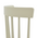 Καρέκλα Larus Pakoworld Φυσικό Ξύλo Rubberwood Ανθρακί-Λευκό 50x49x90εκ.