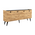 Μπουφές Jeslie Pakoworld Μελαμίνης oak-Ανθρακί 180x40x79εκ