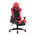 Καρέκλα Γραφείου Gaming Zeldo Pakoworld pu Μαύρο-Κόκκινο 66x56x135εκ