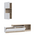 Σύνθετο Σαλονιού Halmi Pakoworld Λευκό-oak Μελαμίνης 180x39x190εκ