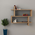 Ραφιέρα Paralel Pakoworld Χρώμα Φυσικό 70x22x65,5εκ