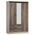 Ντουλάπα Ρούχων Τρίφυλλη Olympus Pakoworld Χρώμα Castillo-Toro 120x57x183εκ