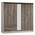 Ντουλάπα Ρούχων Πεντάφυλλη Olympus Pakoworld Χρώμα Castillo-Toro 198x57x183εκ