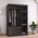 Ντουλάπα Ρούχων Τρίφυλλη Olympus Pakoworld Χρώμα Wenge 120x57x183εκ