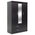 Ντουλάπα Ρούχων Τρίφυλλη Olympus Pakoworld Χρώμα Wenge 120x57x183εκ