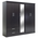 Ντουλάπα Ρούχων Πεντάφυλλη Olympus Pakoworld Χρώμα Wenge 198x57x183εκ