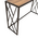 Κονσόλα ivy Pakoworld Χρώμα Καρυδί-Μαύρο 120x35x75εκ
