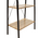 Βιβλιοθήκη Ramon Pakoworld Φυσικό-Μαύρο 60x23x145,5εκ