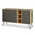 Μπουφές Clara Pakoworld Χρώμα Light oak-Ανθρακί 142x35.5x83εκ