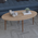 Τραπέζι Σαλονιού Barton Pakoworld Sonoma-Καφέ 90x45x40εκ