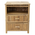 Κομοδίνο Ofra Pakoworld Bamboo Φυσικό 56x46x69εκ