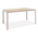 Τραπέζι Nares Pakoworld Αλουμίνιο Λευκό-Plywood Φυσικό 140x80x72.5εκ