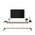 Έπιπλο Τηλεόρασης Kasandra Pakoworld Λευκό-Καρυδί 180x35x48,5εκ