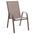 Τραπεζαρία Watson-Calan σετ 3τεμ Pakoworld Μέταλλο-Textilene Καφέ 60x60x70εκ