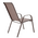 Τραπεζαρία Watson-Calan σετ 3τεμ Pakoworld Μέταλλο-Textilene Καφέ 60x60x70εκ