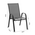 Τραπεζαρία Watson-Calan σετ 3τεμ Pakoworld Μέταλλο-Textilene Καφέ 60x60x70εκ