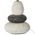 Επιτραπέζιο Φωτιστικό Rockgem Pakoworld ε27 Ivory-Ανθρακί Φ18x33εκ