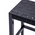 Σκαμπό Ridley Pakoworld Ξύλο-pu Μαύρο 51x34x61.5εκ