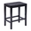 Σκαμπό Ridley Pakoworld Ξύλο-pu Μαύρο 51x34x61.5εκ