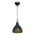 Φωτιστικό Οροφής Μονόφωτο Lofty Pakoworld ε27 Μαύρο Φ18x56εκ