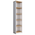 Βιβλιοθήκη Goldie Pakoworld Λευκό-Φυσικό 40x25x161.80εκ