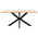 Tραπέζι Gilman Pakoworld mdf Sonoma-Μαύρο 150x90x75εκ